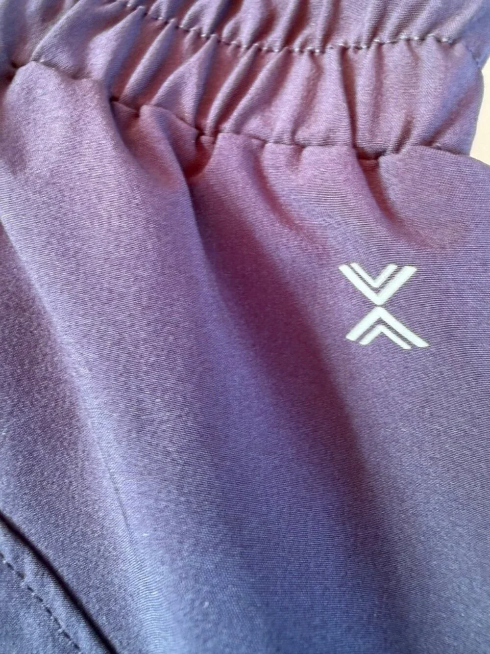 Purple XL Xersion Athletic Shorts with Zipper Pockets